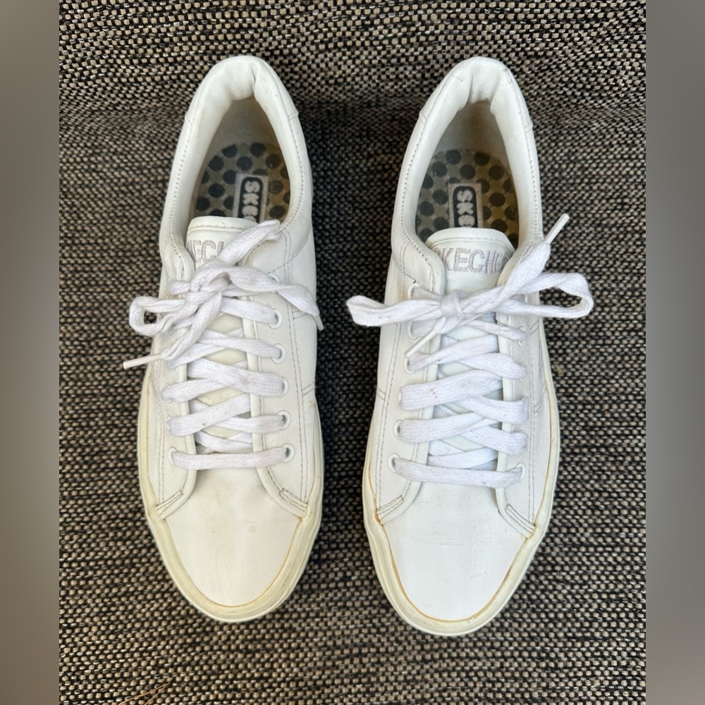 Skechers Men’s White Tennis Shoes